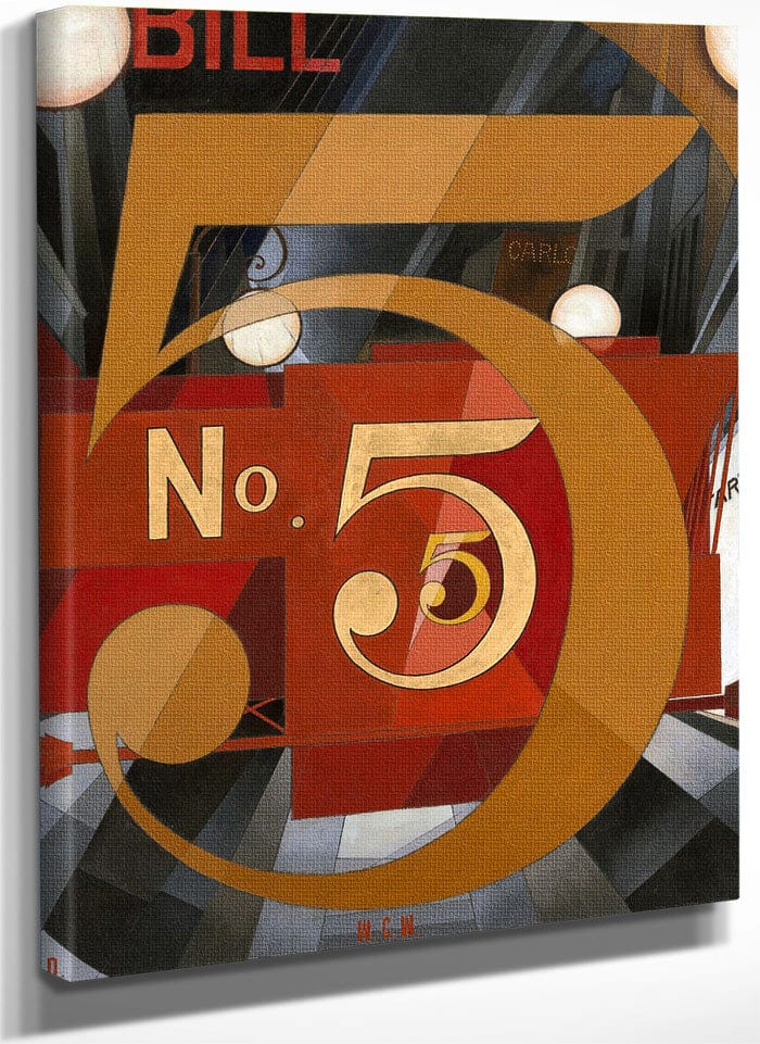 I Saw The Figure 5 In Gold By Charles Demuth Fine Art Print