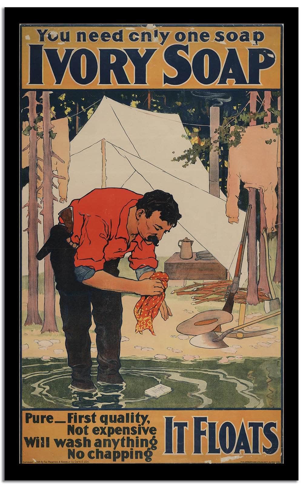 I Vory Soap  Vintage Poster Fine Art Print