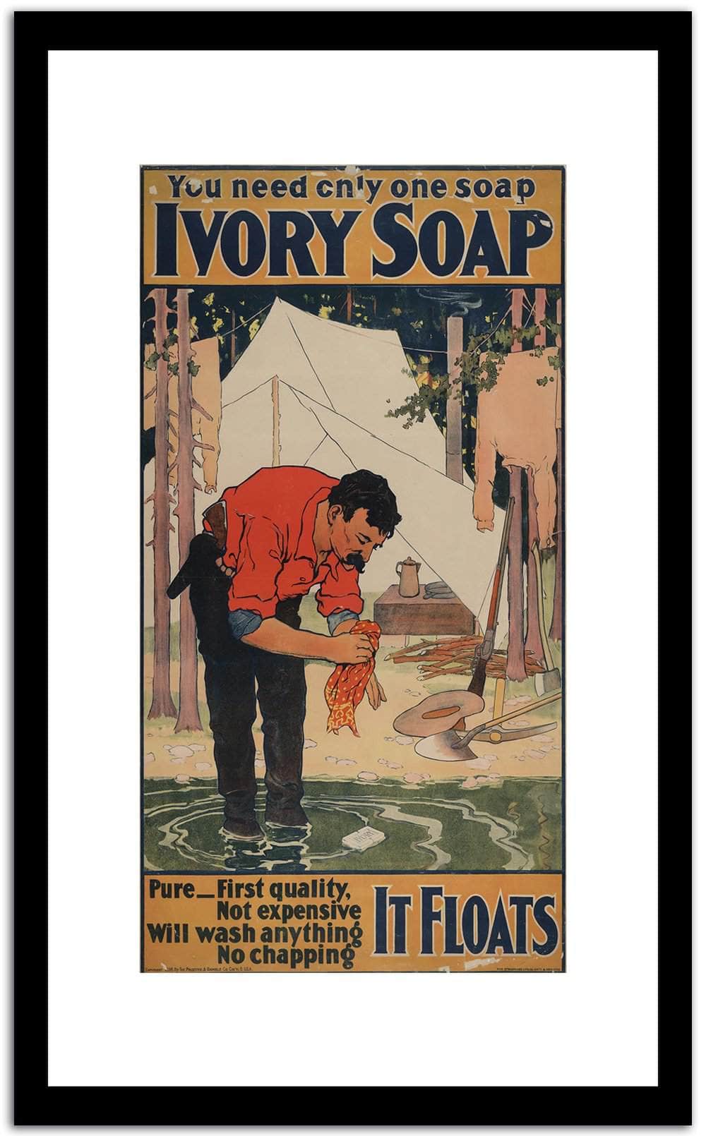 I Vory Soap  Vintage Poster Fine Art Print
