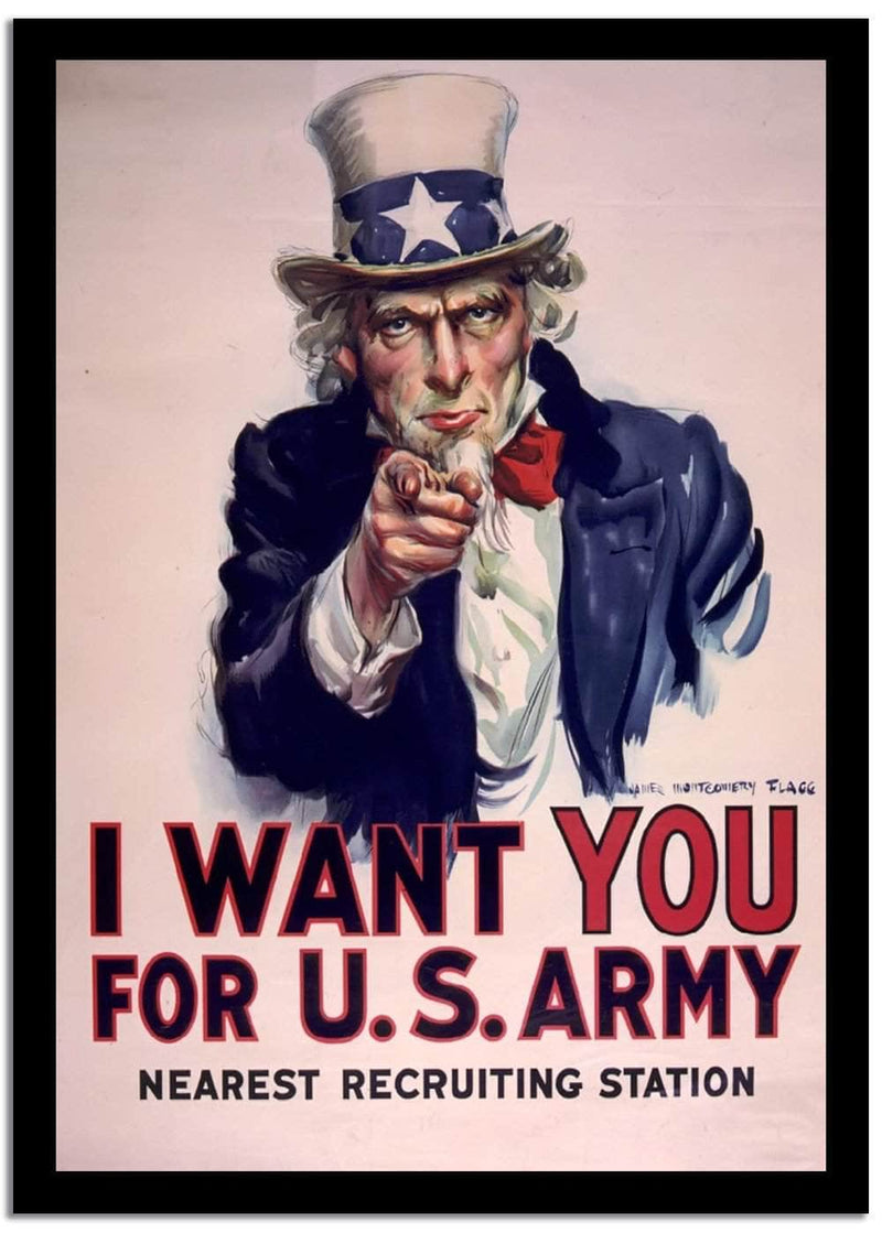 I Want You  Vintage Poster Fine Art Print