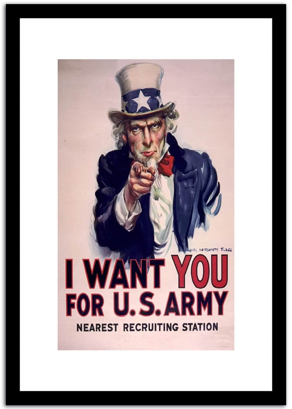 I Want You  Vintage Poster Fine Art Print