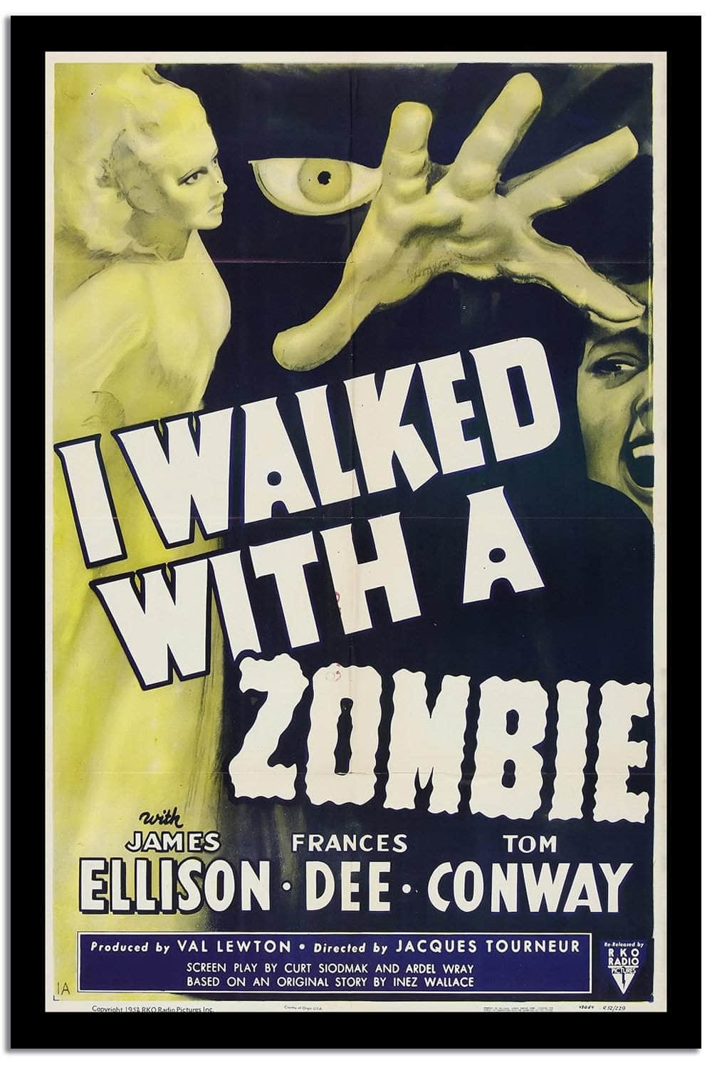I Wanted With A Zombies  Vintage Poster Fine Art Print