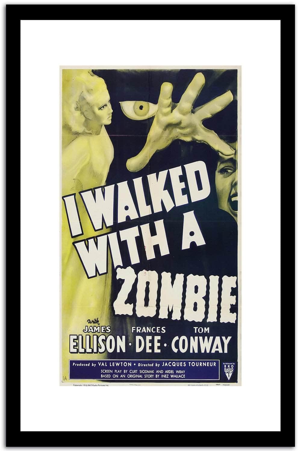 I Wanted With A Zombies  Vintage Poster Fine Art Print