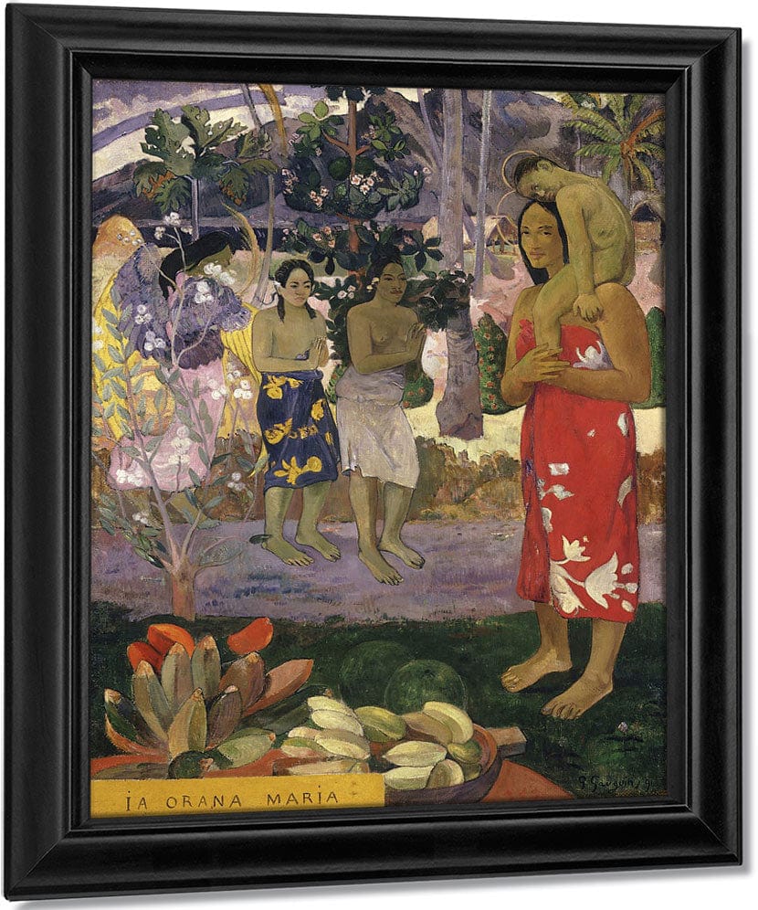 Ia Orana Maria (Hail Mary) By Eugene Henri Paul Gauguin Fine Art Print