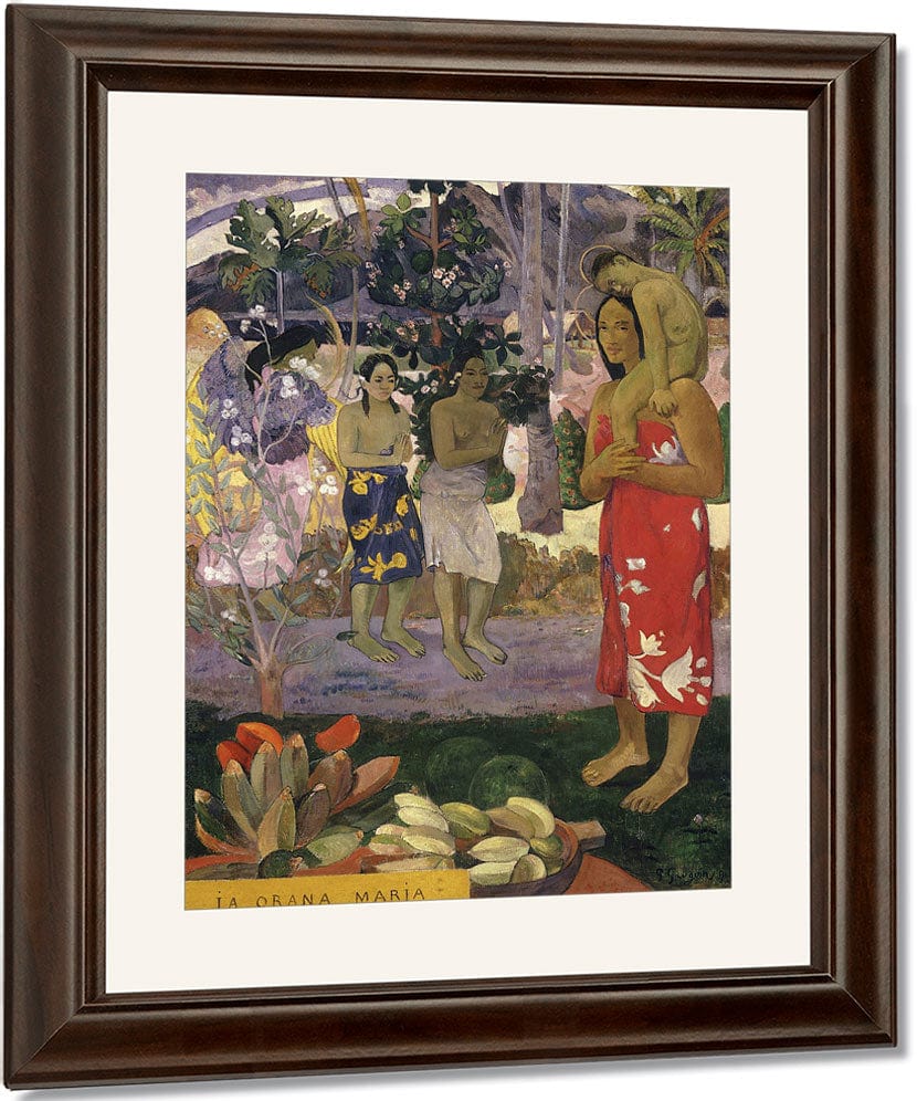 Ia Orana Maria (Hail Mary) By Eugene Henri Paul Gauguin Fine Art Print