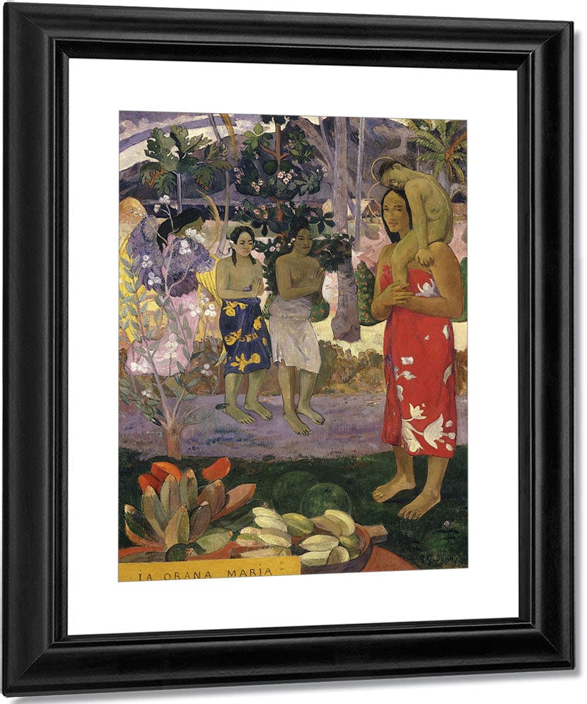 Ia Orana Maria (Hail Mary) By Eugene Henri Paul Gauguin Fine Art Print