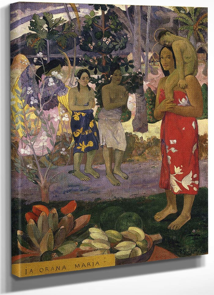 Ia Orana Maria (Hail Mary) By Eugene Henri Paul Gauguin Fine Art Print