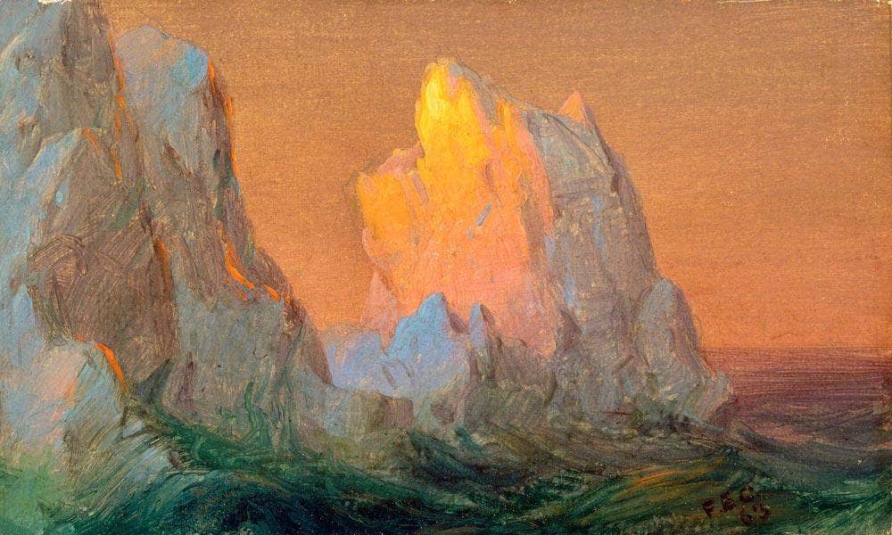 Icebergs By Fredric Edwin Church Fine Art Print