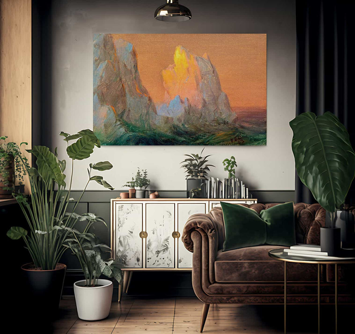 Icebergs By Fredric Edwin Church Fine Art Print