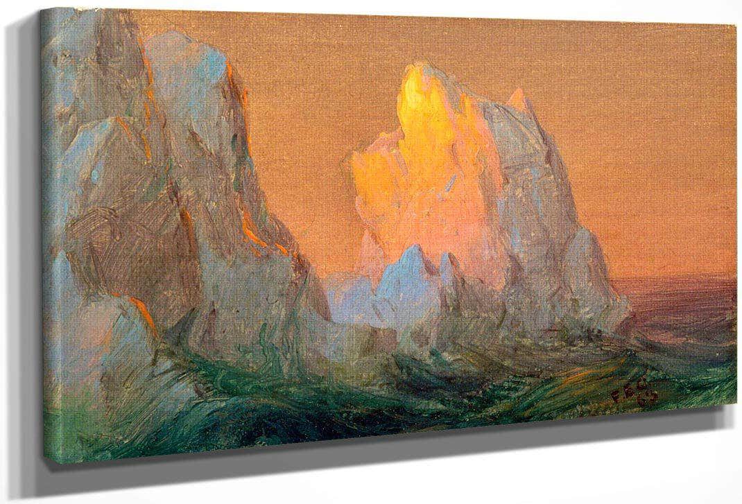 Icebergs By Fredric Edwin Church Fine Art Print
