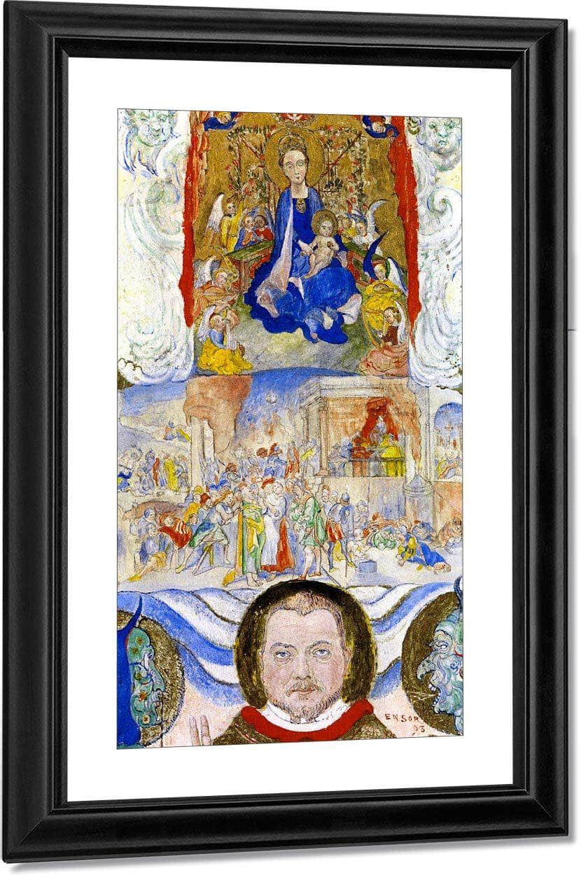 Icon By James Ensor Fine Art Print
