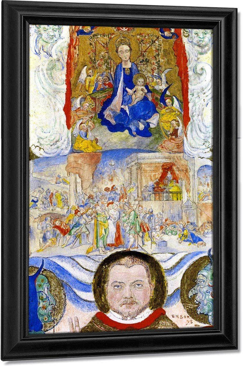 Icon By James Ensor Fine Art Print