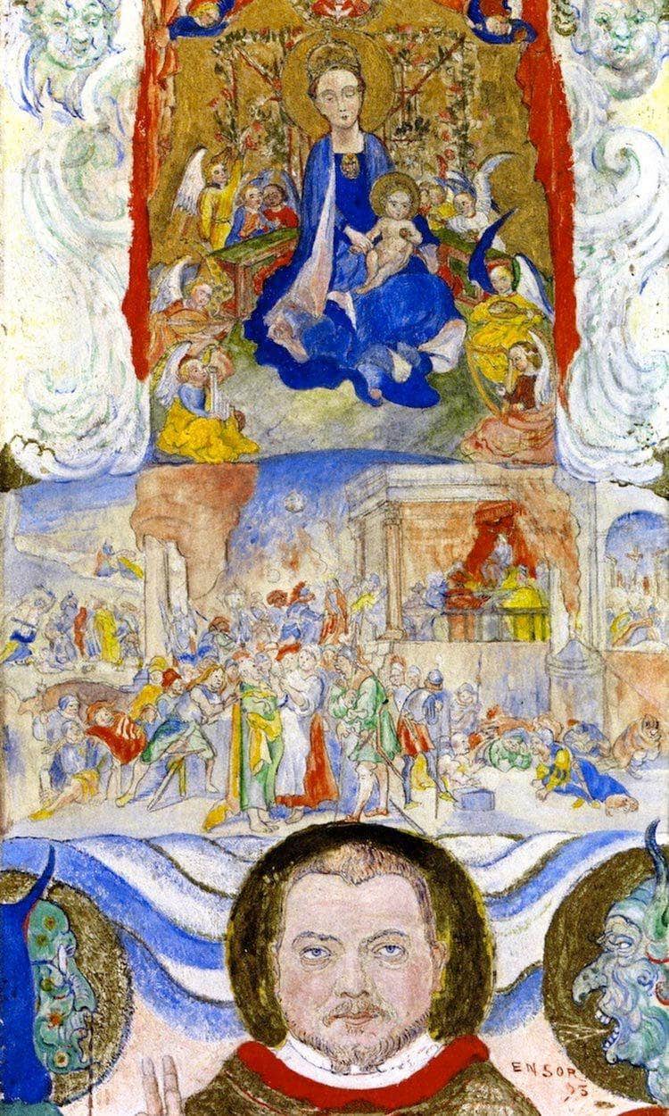 Icon By James Ensor Fine Art Print