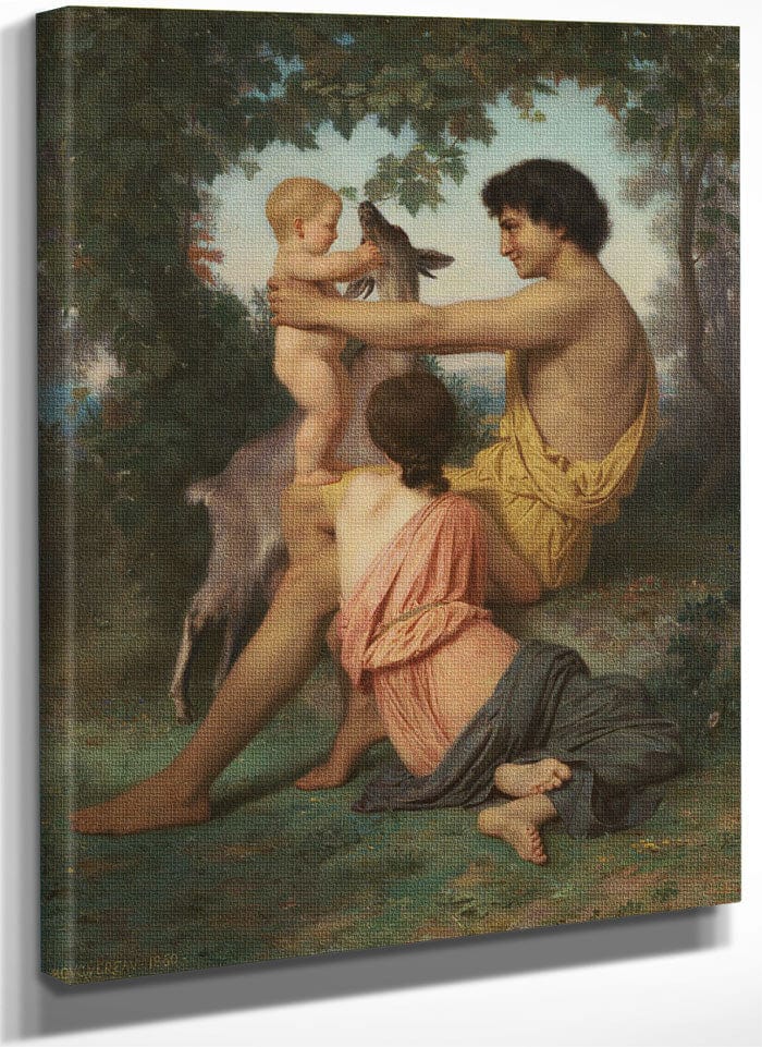 Idyll  Family From Antiquity By William Adolphe Bouguereau Fine Art Print