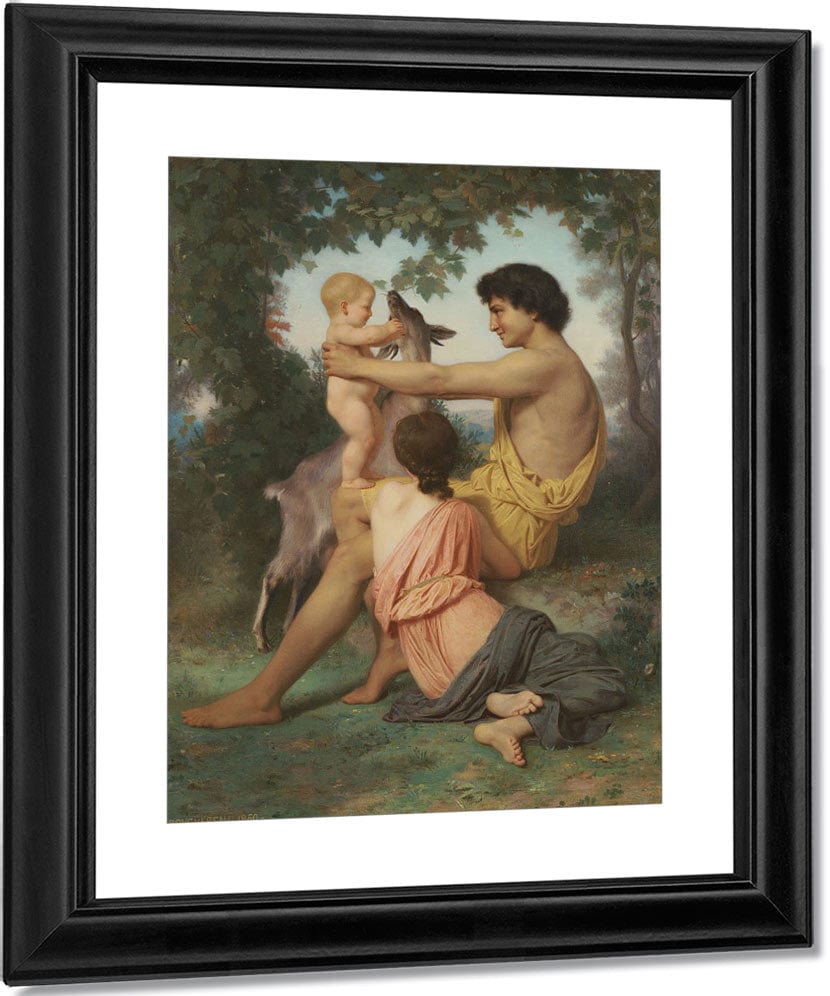 Idyll  Family From Antiquity By William Adolphe Bouguereau Fine Art Print