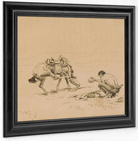 Ill Get The Big Ones Anyway Circa 1921 By Charles Marion Russell Fine Art Print