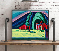 Illusion Of A Prairie New Jersey Painting Oscar Bluemner Canvas Art Fine Art Print