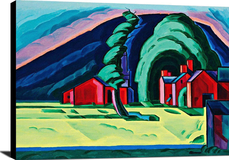 Illusion Of A Prairie New Jersey Painting Oscar Bluemner Canvas Art Fine Art Print