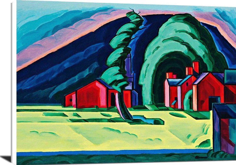 Illusion Of A Prairie New Jersey Painting Oscar Bluemner Canvas Art Fine Art Print