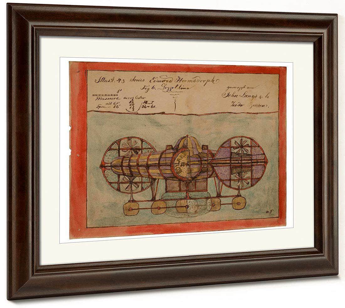 Illustration 43 Measure Across Center 1900 By Charles Dellschau Fine Art Print