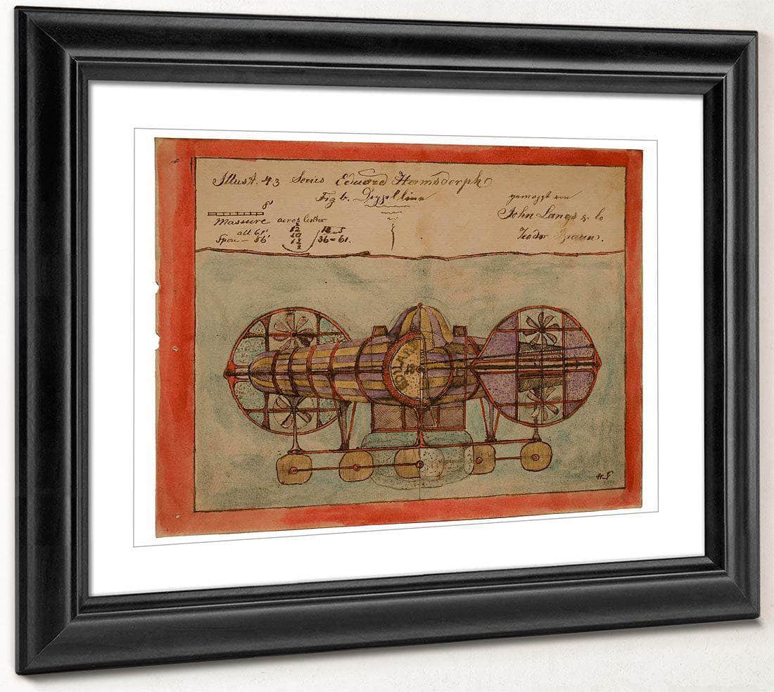 Illustration 43 Measure Across Center 1900 By Charles Dellschau Fine Art Print