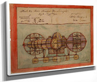 Illustration 43 Measure Across Center 1900 By Charles Dellschau Fine Art Print
