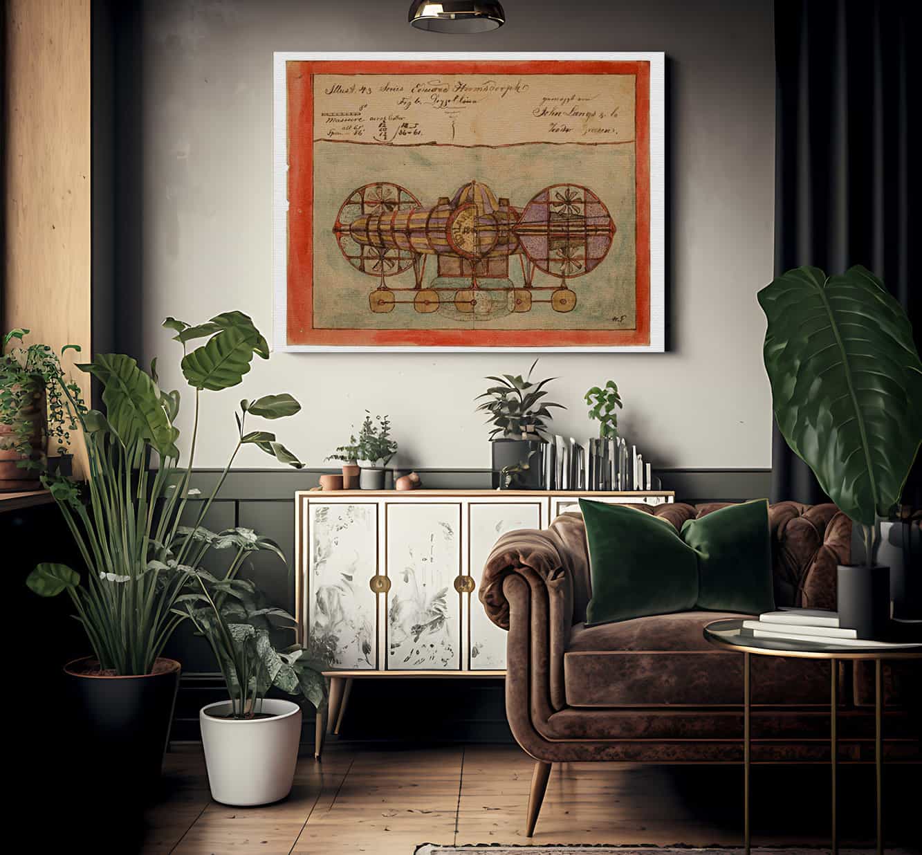 Illustration 43 Measure Across Center 1900 By Charles Dellschau Fine Art Print
