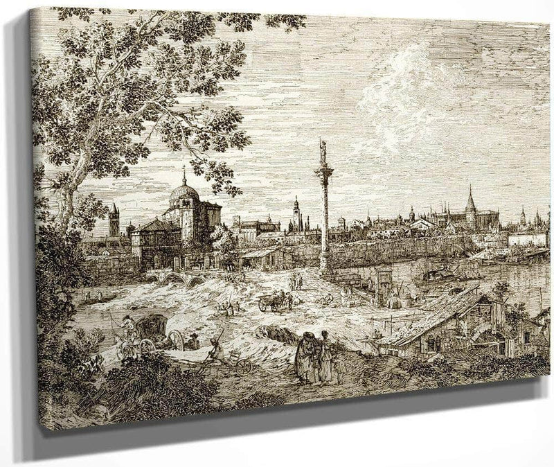 Imaginary View Of Padua By Canaletto Fine Art Print