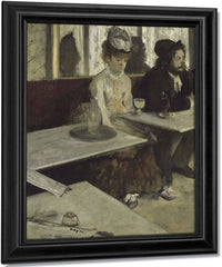 In A Cafe By Edgar Degas Fine Art Print