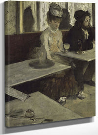 In A Cafe By Edgar Degas Fine Art Print