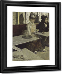 In A Cafe By Edgar Degas Fine Art Print