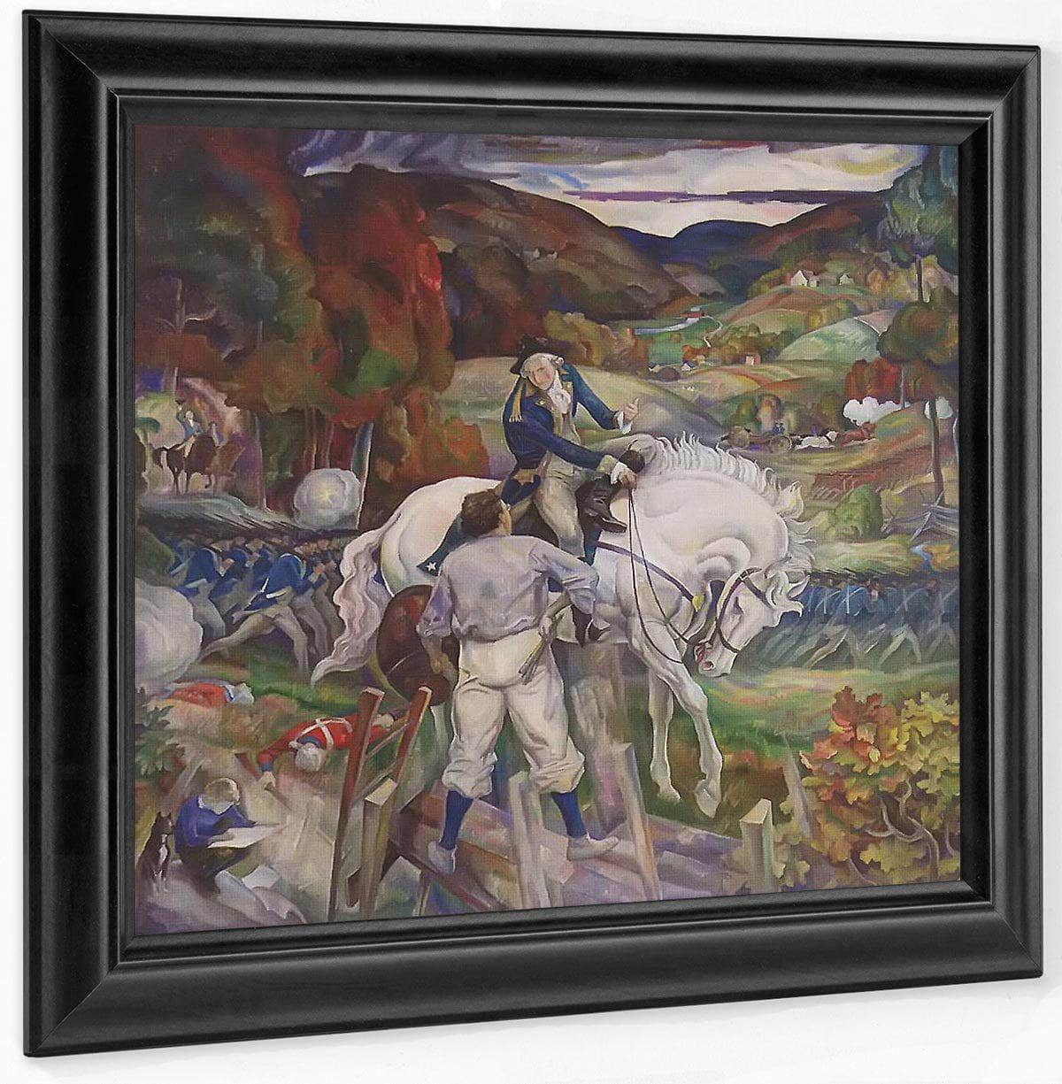 In A Dream I Meet General Washington By N.C. Wyeth Fine Art Print
