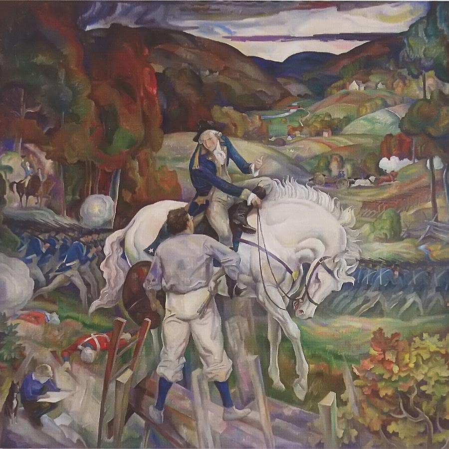 In A Dream I Meet General Washington By N.C. Wyeth Fine Art Print