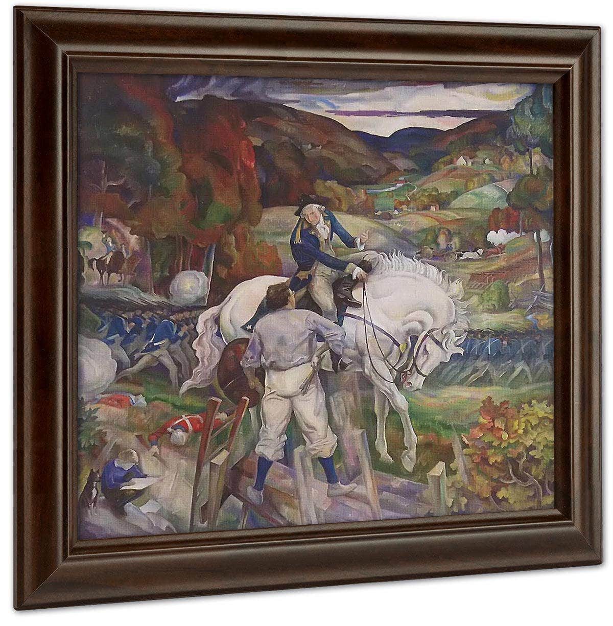 In A Dream I Meet General Washington By N.C. Wyeth Fine Art Print