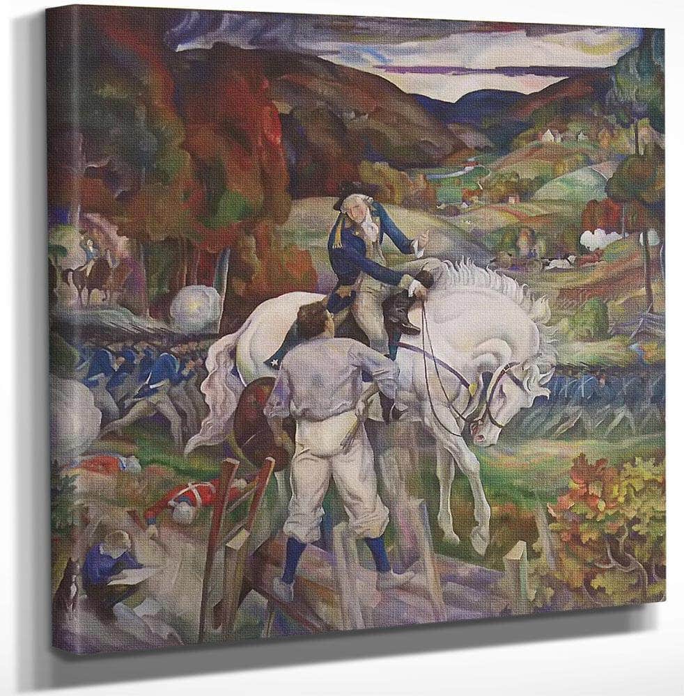 In A Dream I Meet General Washington By N.C. Wyeth Fine Art Print