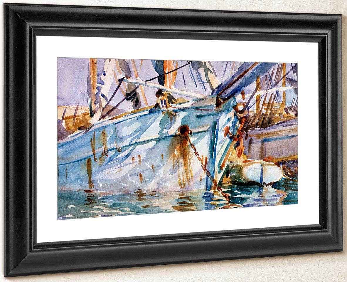 In A Levantine Port By John Singer Sargent Fine Art Print