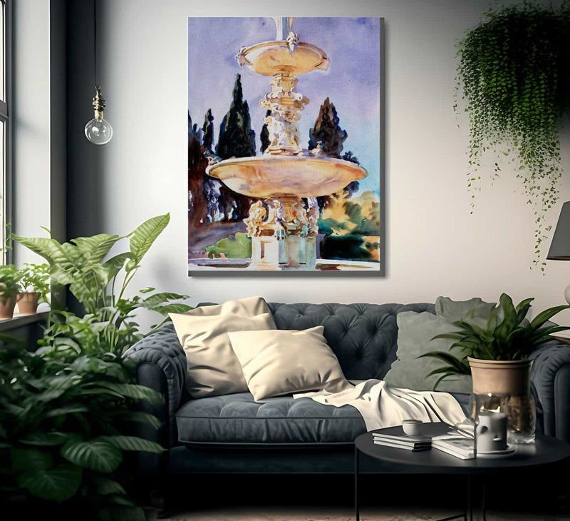 In A Medici Villa By John Singer Sargent Fine Art Print