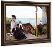 In A Villa At The Seaside 1874 Oil On Canvas   Toledo Museum Of Art Oh By Berthe Morisot Fine Art Print