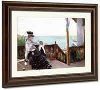 In A Villa At The Seaside 1874 Oil On Canvas   Toledo Museum Of Art Oh By Berthe Morisot Fine Art Print