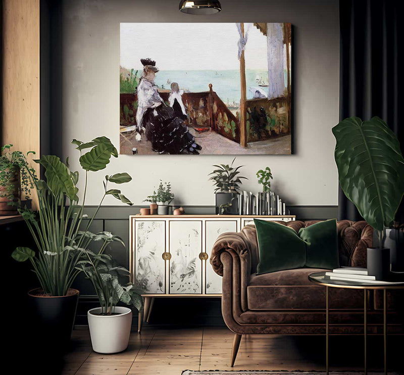 In A Villa At The Seaside 1874 Oil On Canvas   Toledo Museum Of Art Oh By Berthe Morisot Fine Art Print