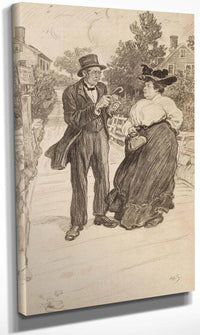 In Casual Conversation By Alice Barber Stephens Fine Art Print