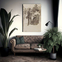 In Casual Conversation By Alice Barber Stephens Fine Art Print