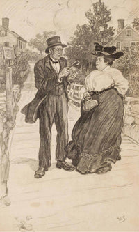 In Casual Conversation By Alice Barber Stephens Fine Art Print