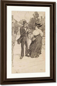 In Casual Conversation By Alice Barber Stephens Fine Art Print