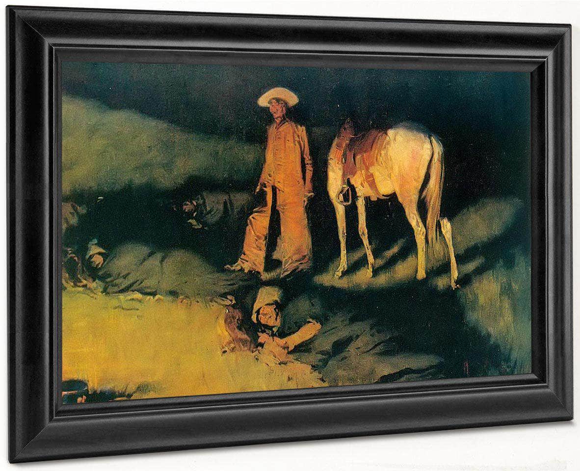 In From The Night Herd By Frederic Remington Fine Art Print