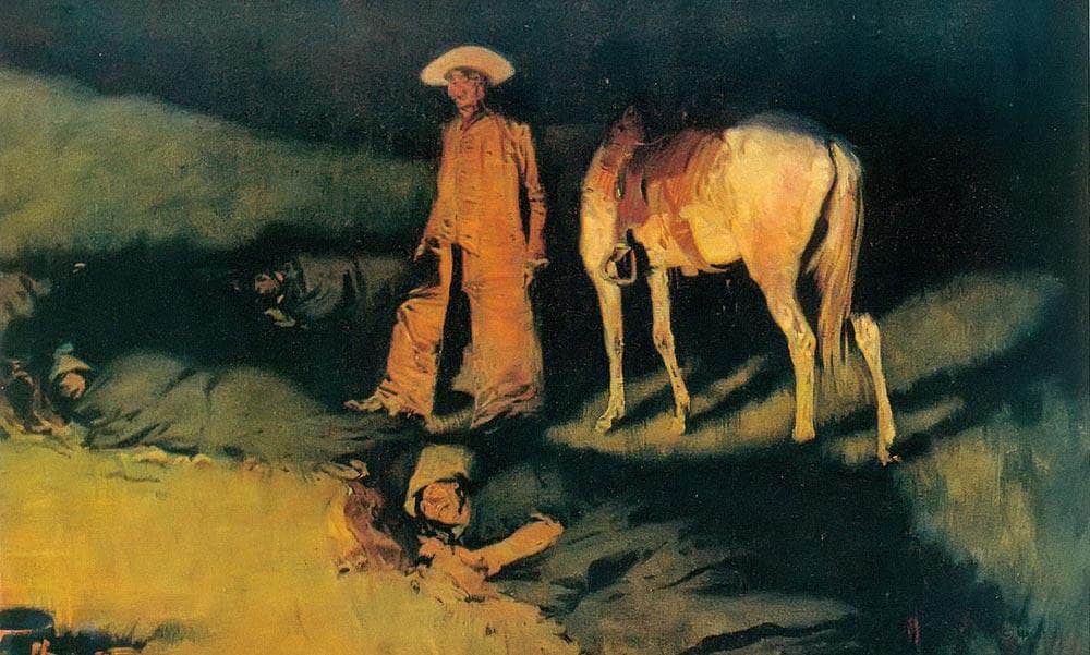 In From The Night Herd By Frederic Remington Fine Art Print