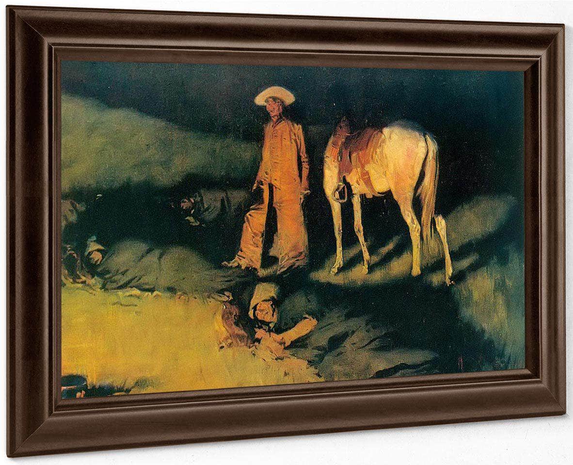 In From The Night Herd By Frederic Remington Fine Art Print