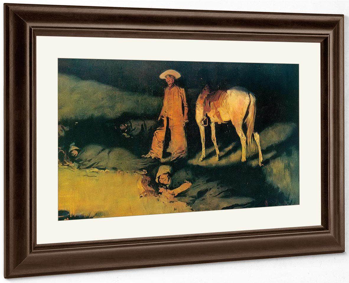 In From The Night Herd By Frederic Remington Fine Art Print