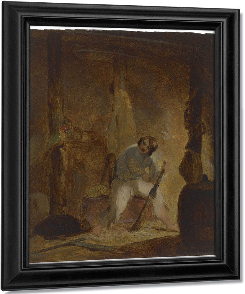 In His Cave By Thomas Sully Fine Art Print