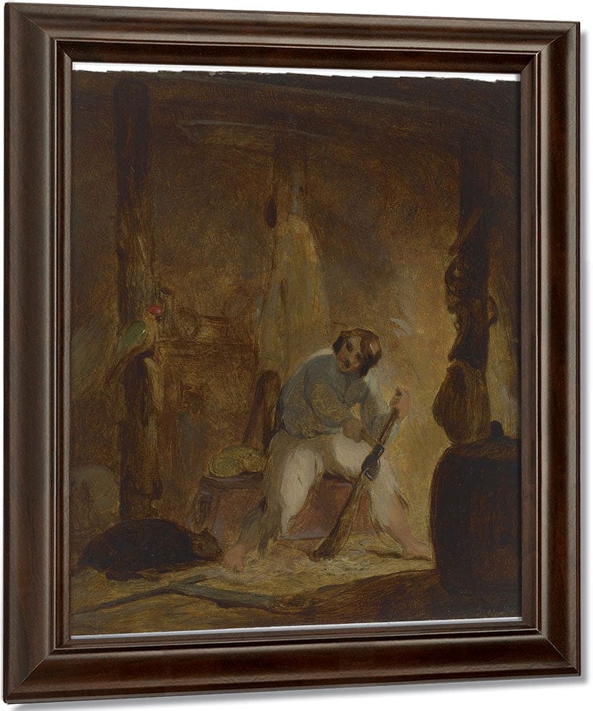 In His Cave By Thomas Sully Fine Art Print